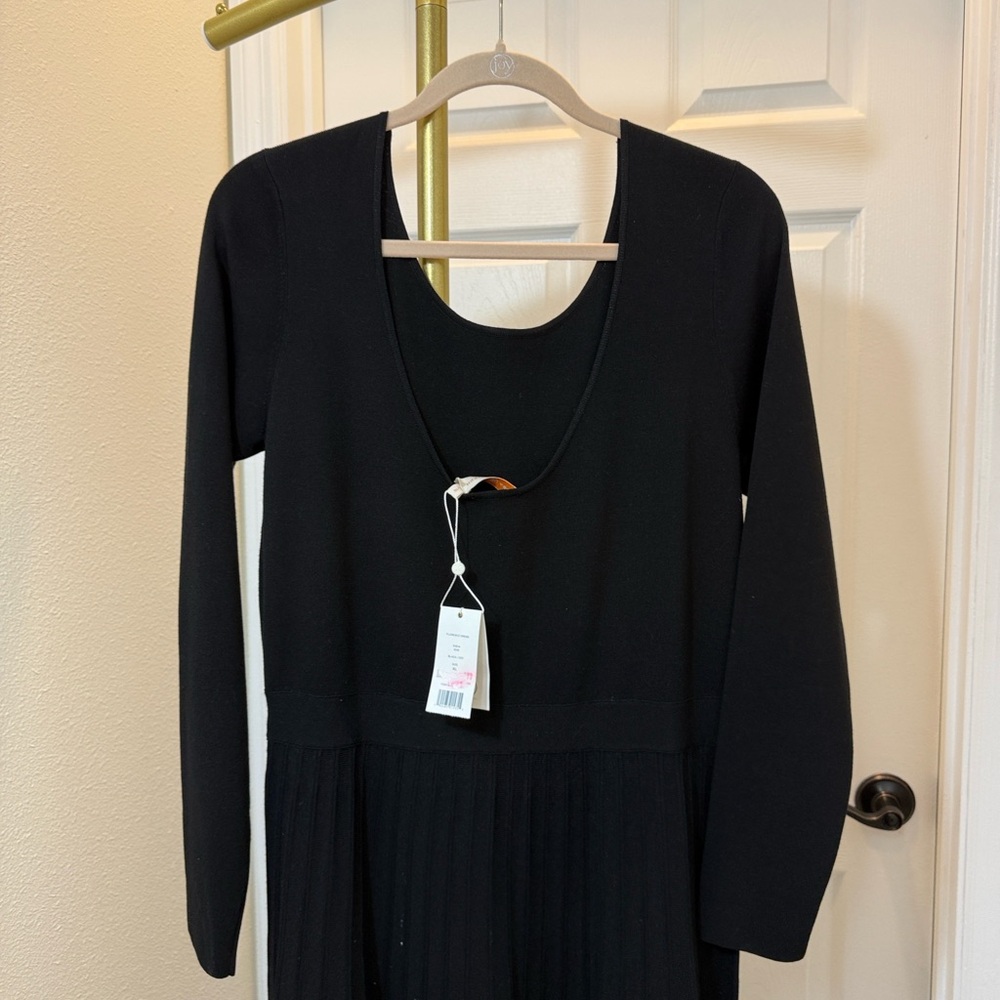 Tory Burch Florence scoop back black sweater dress - Picture 5 of 13